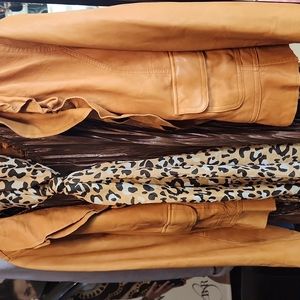 Leather jacket, brown